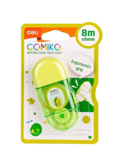 Корректирующая лента Deli EH351 5 мм x 8 м, цвет в ассортименте, блистер