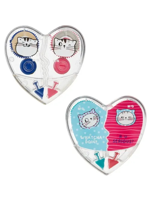 Корректирующая лента M&G So Many Cats 5мм x 5м, 2 шт.в упак, в ассорт