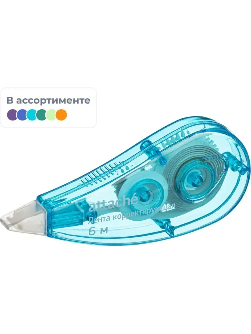 Корректирующая лента 5ммх6м, цвет ассорти, AN