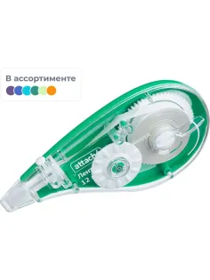 Корректирующая лента Attache 5ммх12м вращающий наконечник корпус ассорти CH