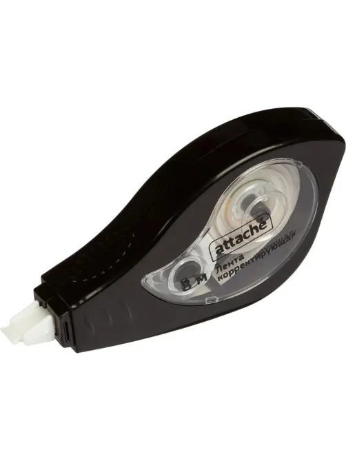Корректирующая лента 5ммx8м Attache Black & White черный корпусбелый колп