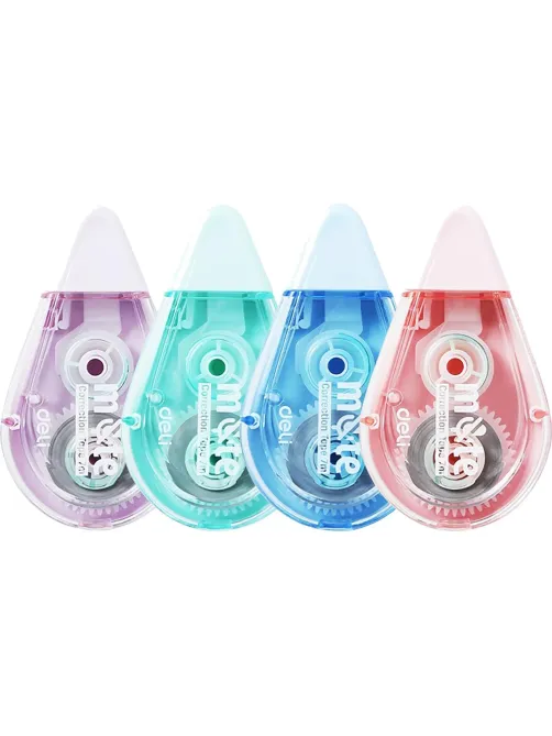 Корректирующая лента Deli MUTE, 5ммx7м, бесшумная, в асс,EH371