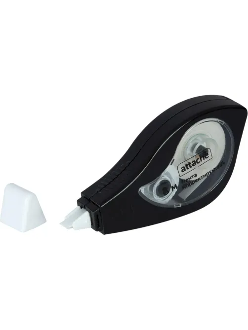 Корректирующая лента 5ммx8м Attache Black & White черный корпусбелый колп