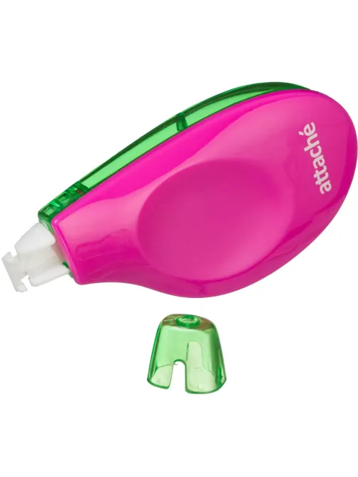 Корректирующая лента Attache Neon, 5мм x 6м, розово-зелен, блистер