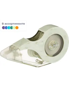 Корректирующая лента Nusign,5мм х12м, дв.корп, предотвр.пад, блист, ассорт