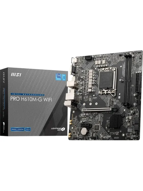 Материнская плата MSI PRO H610M-G WIFI H610, s1700, 2xDDR5m, ATX