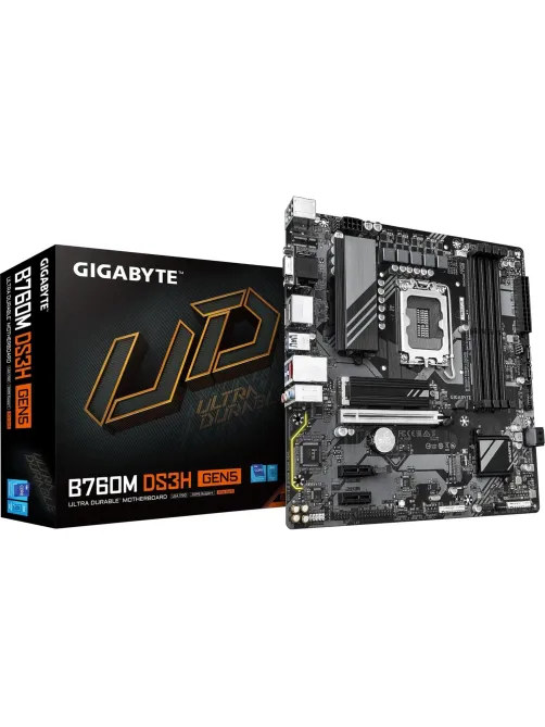 Материнская плата Gigabyte B760M DS3H GEN5, s1700, B760, 4xDDR5, mATX