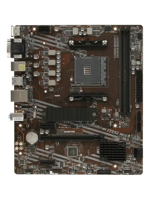 Материнская плата MSI A520M PRO sAM4, AMD A520, mATX