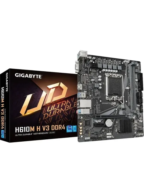 Материнская плата Gigabyte H610M H V3 DDR4 s1700 Intel H610 2xDDR4 mATX