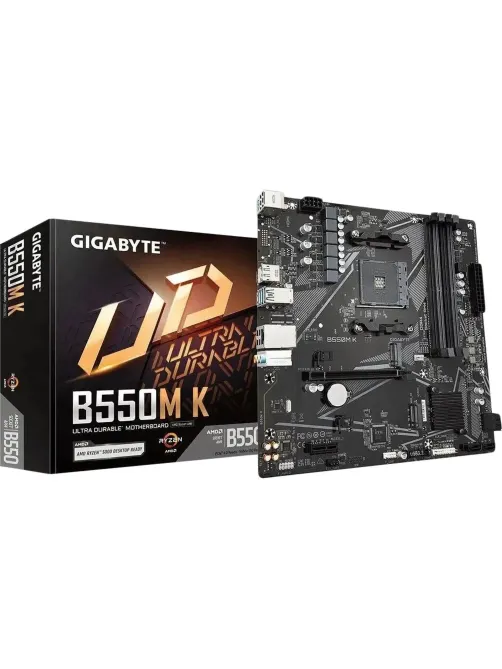 Материнская плата Gigabyte B550M K,sAM4,AMD B550,4xDDR4 mATX