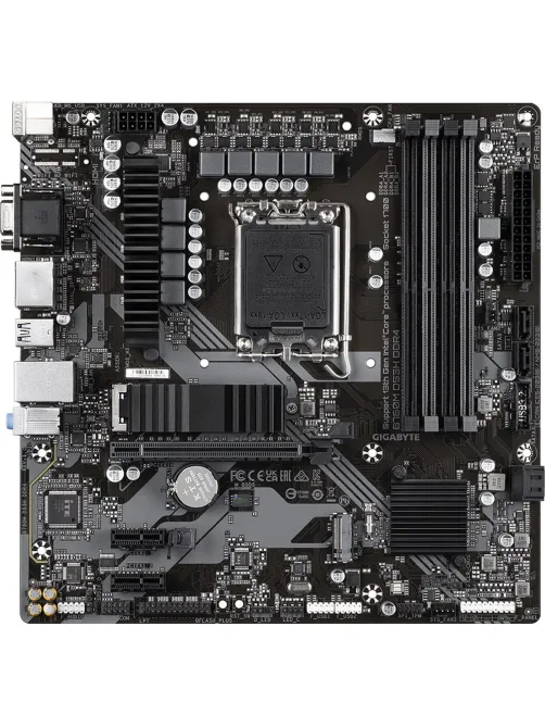Материнская плата Gigabyte B760M DS3H DDR4 s1700, Intel B760, 4xDDR4-3200