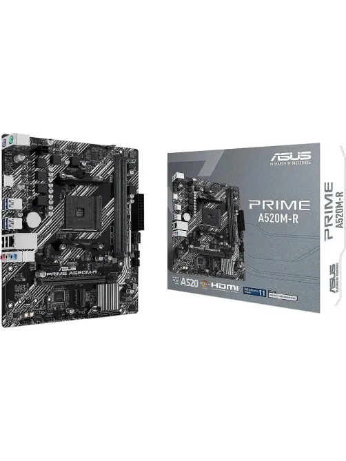 Материнская плата ASUS PRIME A520M-R, AM4, A520, 2xDDR4, mATX