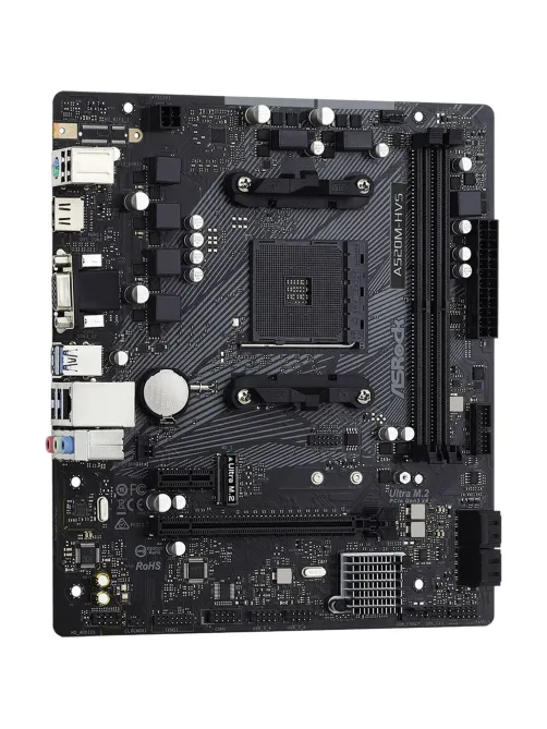 Материнская плата ASROCK A520M-HVS, AM4, A520, 2xDDR4, D-Sub+HDMI