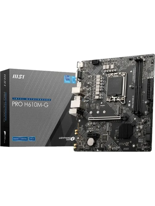 Материнская плата MSI PRO H610M-G, s1700, intel H610 2xDDR5, mATX