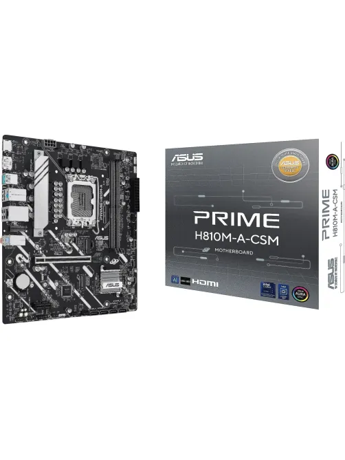 Материнская плата ASUS PRIME H810M-A-CSM, LGA1851, B810, 2xDDR5, mATX