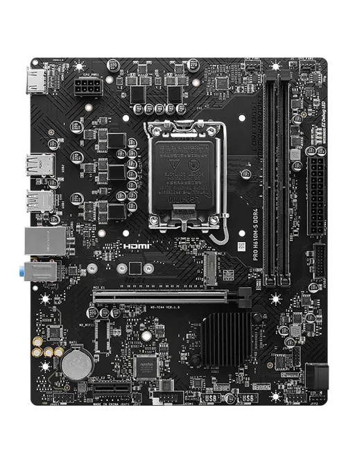 Материнская плата MSI PRO H610M-S DDR4, intel H610, s1700,2xDDR4,mATX