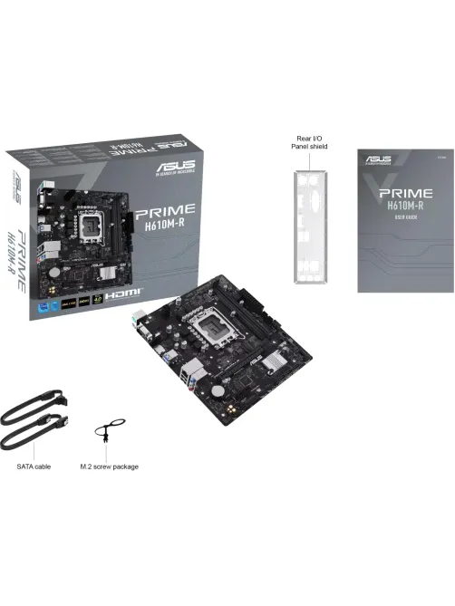 Материнская плата ASUS PRIME H610M-R-SI, s1700, Intel H610, 2xDDR5 mATX