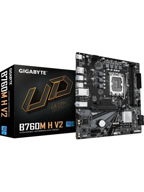 Материнская плата Gigabyte B760M H V2, s1700, B760, 2xDDR5, mATX