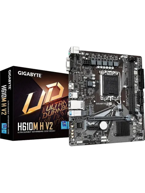 Материнская плата GIGABYTE H610M H V2, s1700, intel H610, 2xDDR5, mATX