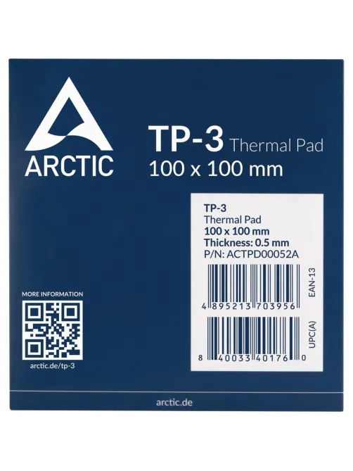 Термопрокладка Arctic Cooling Thermal pad  100x100mm, 0,5mm (ACTPD00052A)