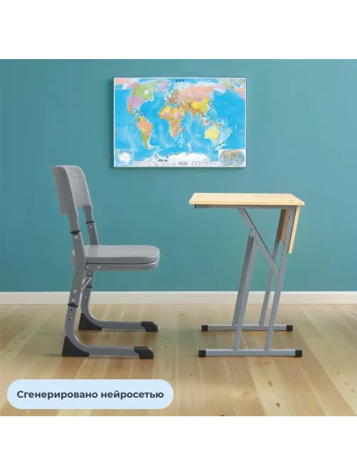 Стул ученический MET_Комус Мебель Школа 2.0, 6 р.г. Aero серый 7040/серый