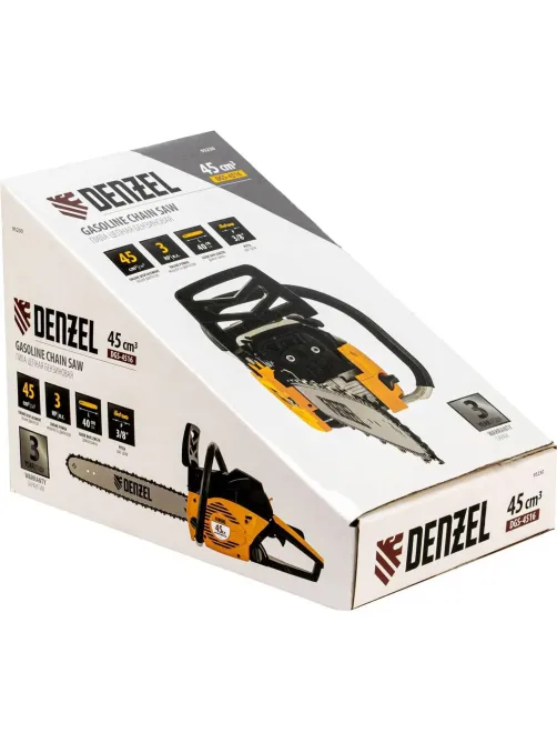 Пила цепная бензиновая DENZEL DGS-4516 (шина 40 см, 57 зв.) (95230)