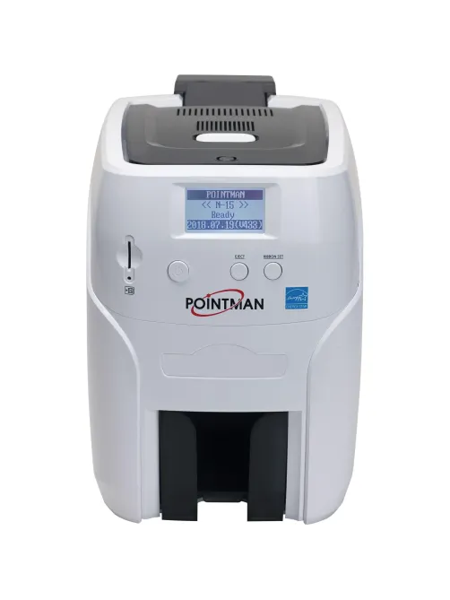 Принтер односторонний Pointman N15, подача-100,прием-50карт, USB&Ethernet