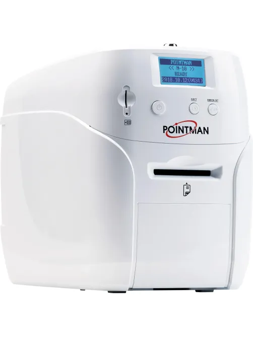 Принтер Pointman N10 односторонний, ручная подача карт, USB&Ethernet