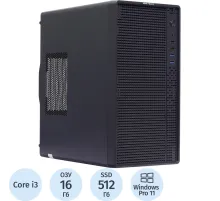 Системный блок BigTech 3NG(220586)i3-12100F/H610/16/512/5050 8GB/550W/W11P