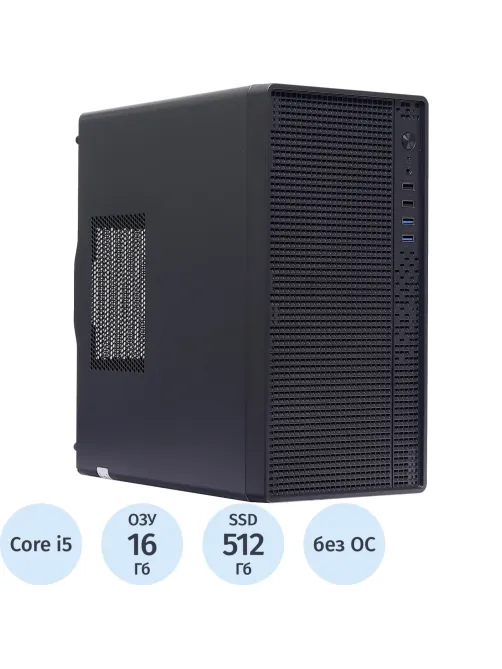 Системный блок BigTech 5NG Core i5 12400F,H610,16Gb,512Gb,RTX 5060 8Gb,NoOS
