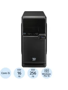 Системный блок BigTech B4>(B4-7385)i5-13400/H610/16Gb/SSD256/500W/W10P