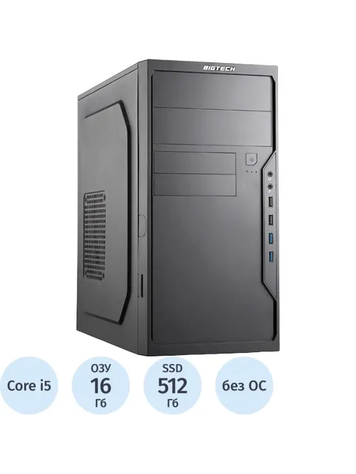Системный блок BigTech PC S5003 i5-13400/H610/16GB/SSD512m2