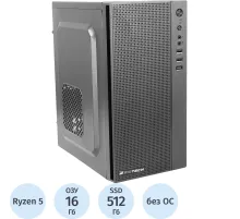 Системный блок BigTech (S5030) R5-5500/16Gb/512Gb/RTX3050-6G/NoOS