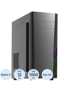 Системный блок Bigtech 5NG (R5 7600X B650,32Gb, 2x1Tb,5060 Ti,750W,No OS)