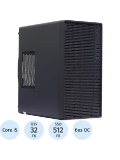 Системный блок BigTech 5NG Core i5 12400F,H610,32Gb,512Gb,RTX 5060 8Gb,NoOS