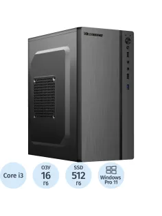 Системный блок BigTech B3 (B3-8086) i3-12100/H610/16Gb/SSD512Gb/400W/W11P