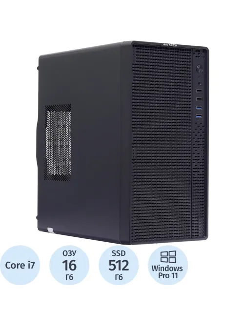 Системный блок BigTech 7NG(220355)i7-12700F/H610/16/512/5060 8Gb/600W/W11P