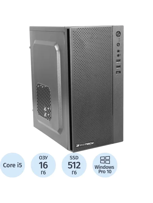 Системный блок BigTech PC (S5020) i5-12400/H610/16GB/512GB/W10P