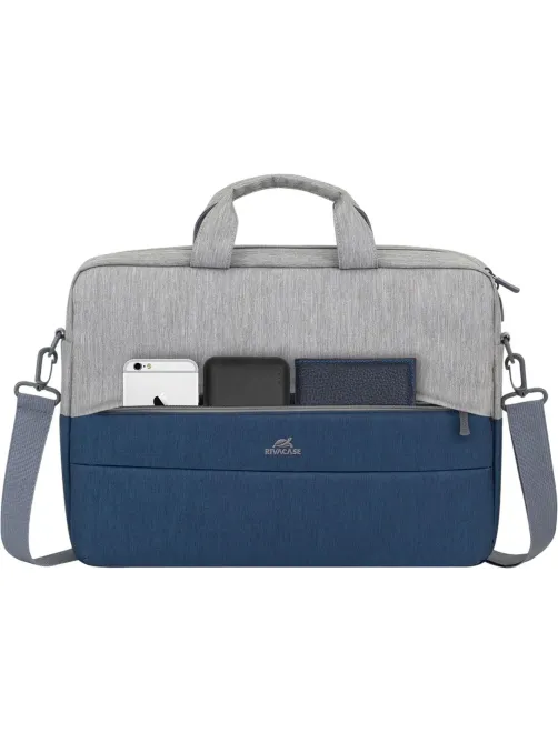 Сумка для ноутбука RIVACASE 7532 grey/dark blue Prater 15.6 / 6