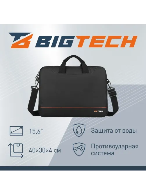 Сумка для ноутбука BigTech BT-141BK черный