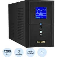 ИБП ExeGate SineTower SZ-1500 1500ВА/1200Вт,лин.инт,без бат(EX295988RUS)