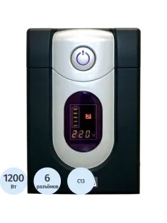 ИБП Powercom Back-UPS IMPERIAL IMD-2000AP, лин-инт.,2000ВА/1200Вт,6xC13,LCD