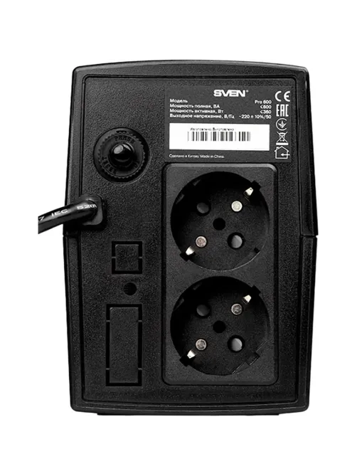 ИБП SVEN Pro 600, 360Вт, 2 евро(SV-013837)
