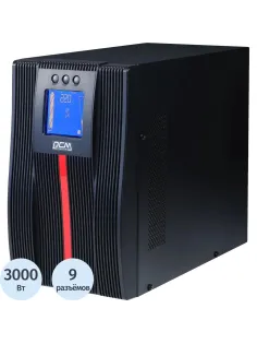 ИБП Powercom MACAN MAC-3000, On-Line, 3000VA/3000W, Tower, 8xC13+С19