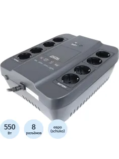 ИБП Powercom SPIDER SPD-1000U 1000VA / 550W, Tower, Schuko, USB