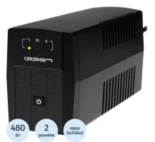 ИБП Ippon Back Basic 850 480Вт/850VA  EURO(2) черный