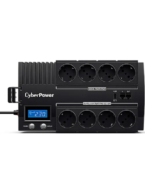 ИБП CyberPower BR700ELCD, Line-Interactive, 700VA/420W, 8 Schuko