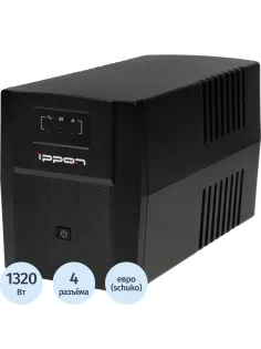 ИБП Ippon Back Basic 2200 Euro 1320Вт 2200ВА черный (1108028)