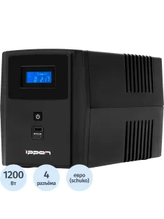 ИБП Ippon Smart Power Pro II Euro 2200 1200Вт 2200ВА черный 1029746