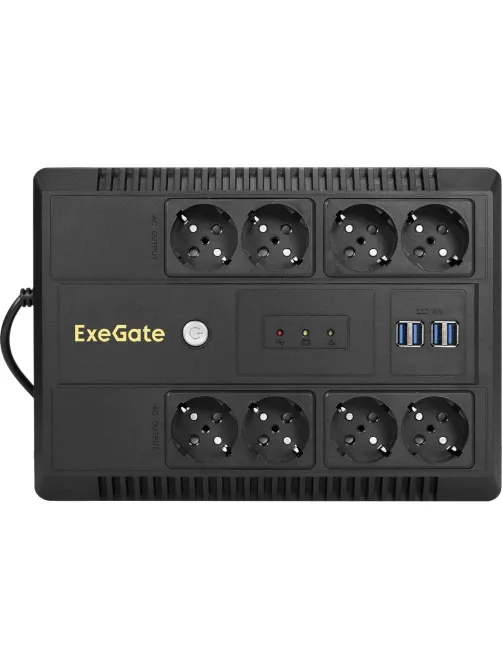 ИБП ExeGate NEO NNB-600 600ВА/360Вт,лин.инт, LED, AVR, 8xEURO(EX293853RUS)